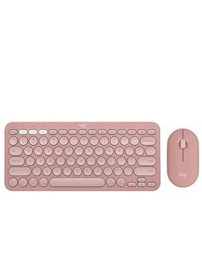 Pink Logitech Pebble 2 Keyboard and Mouse Combo